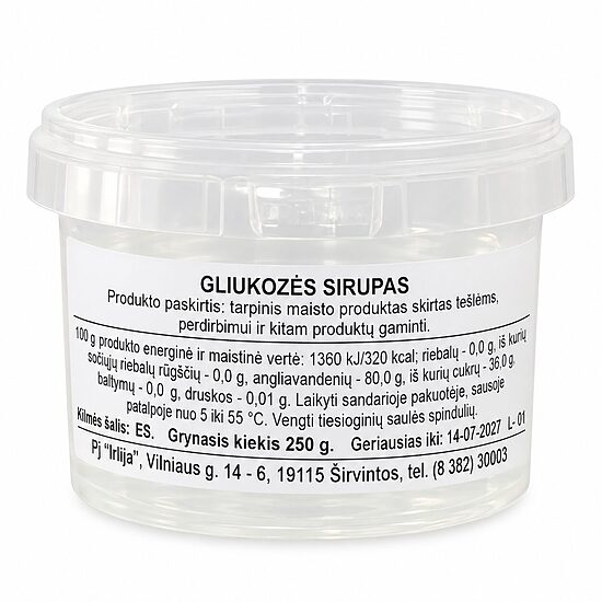 Gliukozės sirupas 250 g.