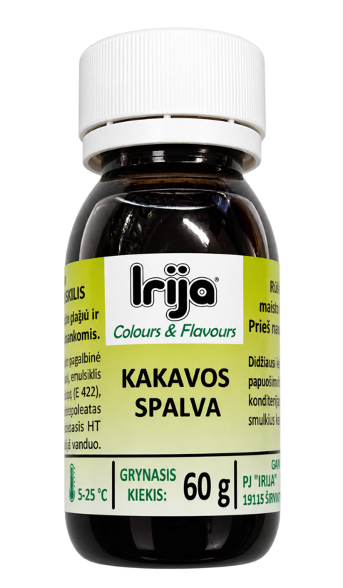 Kakavos spalvos maisto dažiklis 60 g.