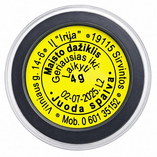 Juodos spalvos maistinis dažiklis 4 g.