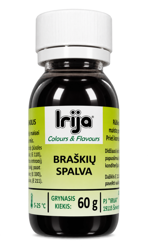 Braškių spalvos maisto dažiklis 60 g.