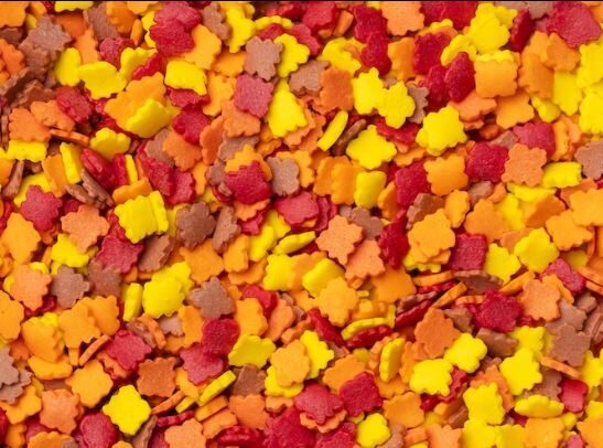 Cukriniai papuošimai -  Rudens lapai 30g