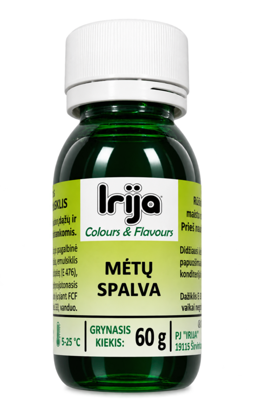 Mėtų spalvos maisto dažiklis 60 g.