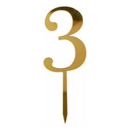 Plastikinis įsmeigiamas skaičius 3