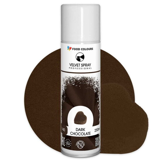Tamsaus šokolado spalvos purškiamas velvetas - 250 ml.