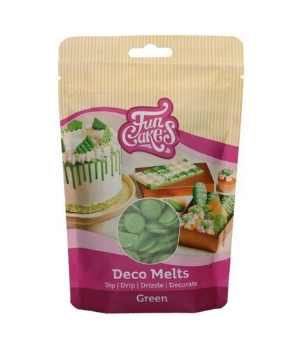 Žalia tirpinama šokolado dražė - FunCakes 250 g.