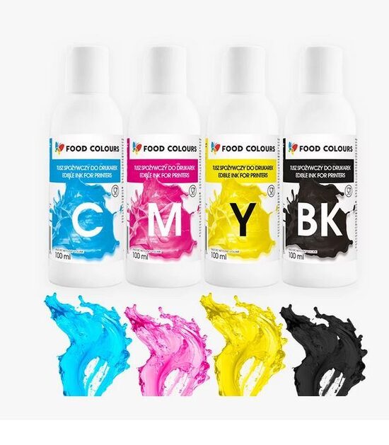 Maistinių dažų rinkinys Epson/Canon spausdintuvams 4 vnt.