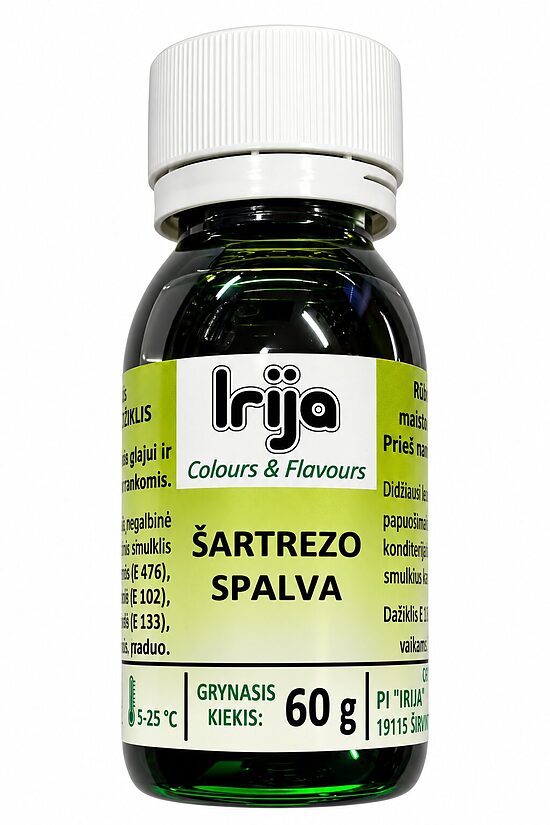 Šartrezo spalvos maisto dažiklis šokoladui 60 g.