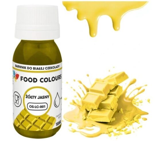  Food colour - Dažai šokoladui ( Geltona )  18 ml