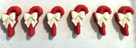 Šokoladinis papuošimas - Kalėdinė lazdelė