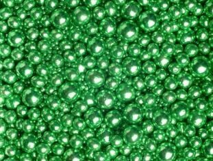 Cukriniai papuošimai "Metallic Green 3, 5, 7, 10mm" 30g