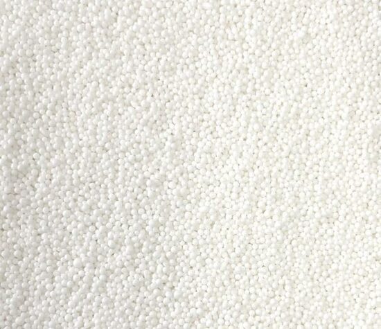 Cukriniai papuošimai - White mini pearls 2mm 1KG