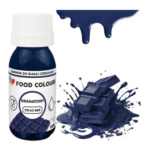 Food colour - Dažai  šokoladui ( Tamsiai mėlyna ) 18 ml 
