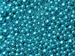 Cukriniai papuošimai "Metallic blue, 3, 5, 7, 10mm"  30g