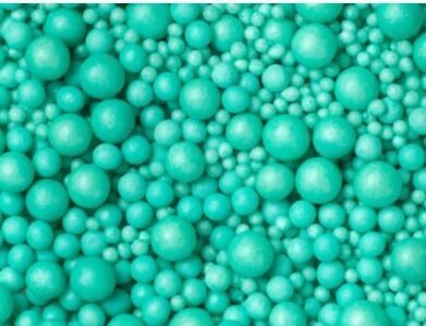 Cukriniai papuošimai matinės turkio spalvos perlų mix 30g.