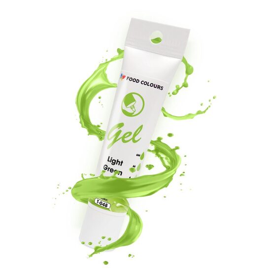 Šviesiai žalia -  ( Light Green ) spalvos geliniai dažai - Food Colours  30g
