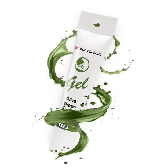 Alyvuogių žalia - ( Olive Green ) spalvos geliniai dažai - Food Colours  30g