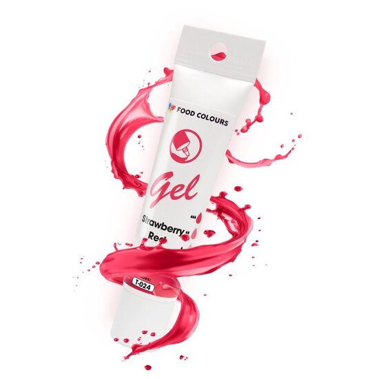 Braškių raudona -  spalvos geliniai dažai - Food Colours  30g