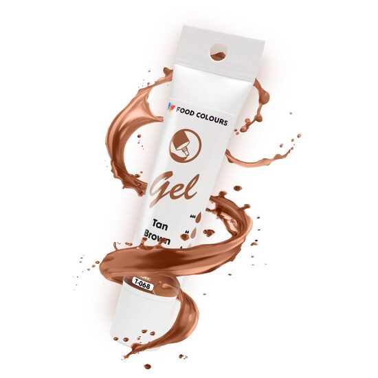 Šviesiai ruda - ( Tan Brown ) spalvos geliniai dažai - Food Colours  30g