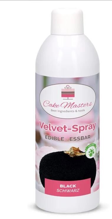Black Velvet Spray – valgomas juodas purškiamas veliūras, 400 ml