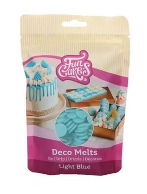 Šviesiai mėlyna tirpinama šokolado dražė - FunCakes 250 g.