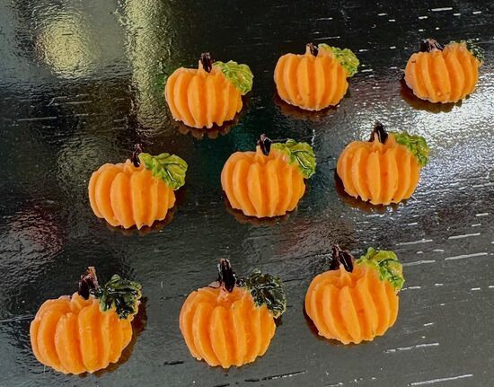 Šokoladinis papuošimas Moliūgėliai 5vnt.