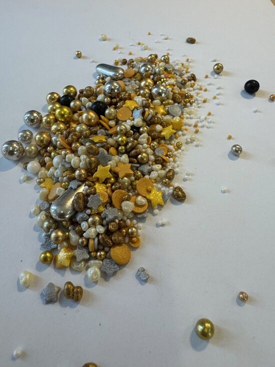 Cukriniai papuošimai - žvaigždučių mix 30g.