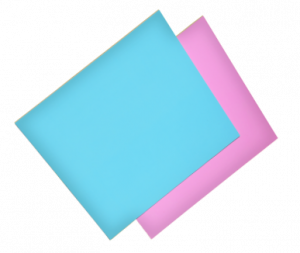 Padėklas 24×24 cm, rožinės/žydros spalvų