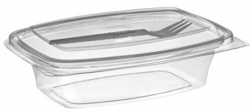 500 ml talpos indas su balta šakute 