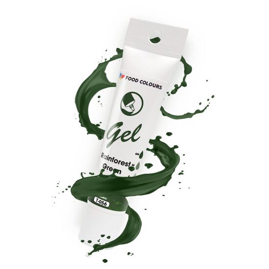  Tamsiai žalia -  ( Rainforest Green ) spalvos geliniai dažai - Food Colours  30g
