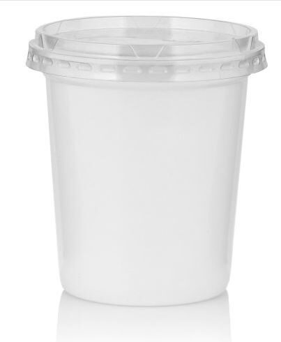 Plastikinis indas su dangteliu 500ml.