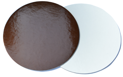 Padėklai Ø34 cm, ruda/balta spalvų