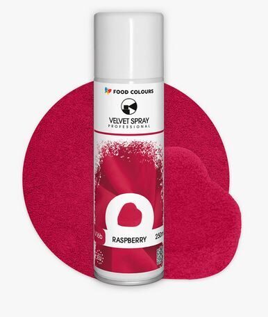 Aviečių spalvos purškiamas velvetas - 250 ml.