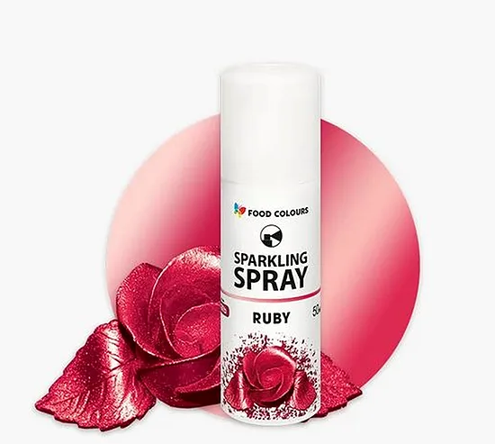 Rubino (Ruby) - Purškiami dažai Food Colours 50ml