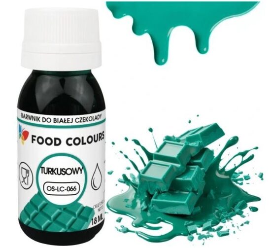 Food colours - Dažai šokoladui ( Turkio spalva )  18 ml