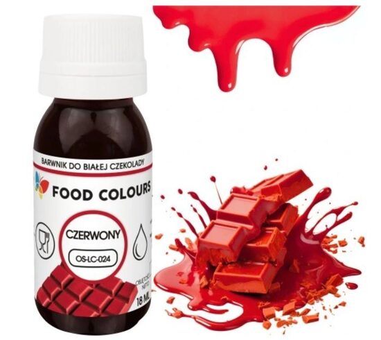Food colour - Dažai šokoladui ( Raudoną ) 18 ml
