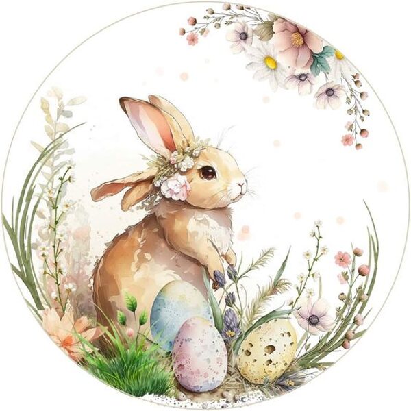 Aplikacija - Kiškis 18cm skersmens