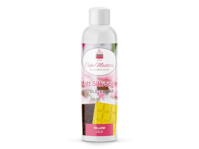 "Cake-Masters" Matt Silk Spray Yellow ( Geltonas ) 100ml 