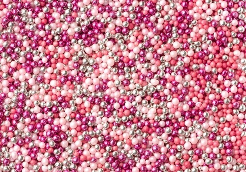 Cukrinių papuošimų mišinys -Šviesiai rožinė nonparelė (''Bright Pink" ) 30 g.