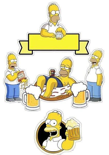 Aplikacija Simpsonai 4 - A4 formatas