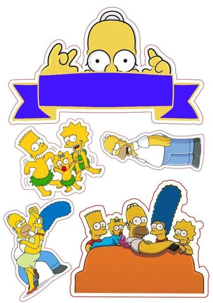 Aplikacija Simpsonai 2 - A4 formatas