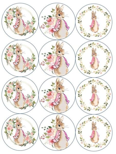 Aplikacija - Velykiniai kiškiai 2 ( A4 formatas)