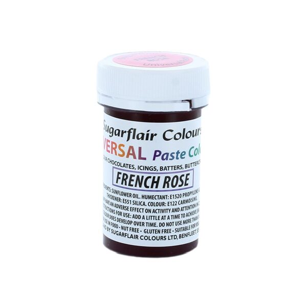 Sugarflair geliniai universalūs dažai-Rožinė (French Rose) 22g.