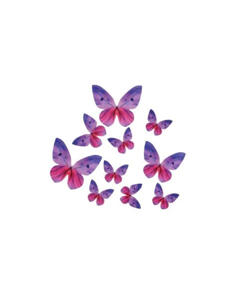 Vafliniai drugeliai - Violetiniai 87vnt.