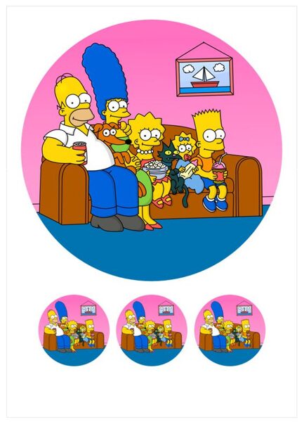 Aplikacija Simpsonai 3 - A4 formatas