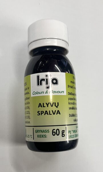 Alyvų spalvos maisto dažiklis 60 g.