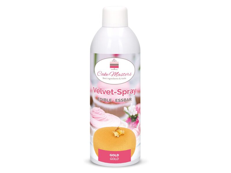 Cake-Masters Velvet (veliūras) Spray aukso spalvos 400ml