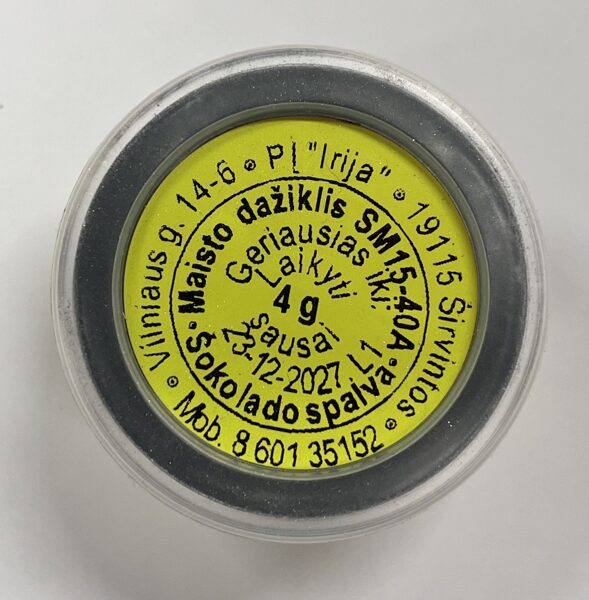 Šokolado spalvos maistinis dažiklis 4 g.