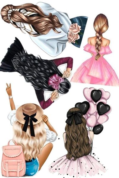 Mergina 3 aplikacija ( A4 formatas )