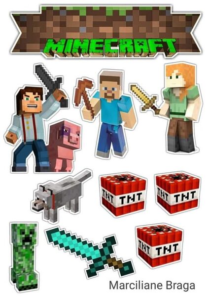 Minecraft 1 aplikacija ( A4 formatas )