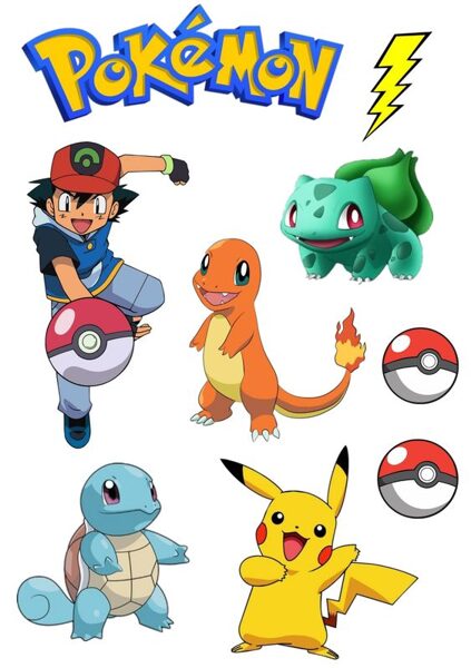 Pokemon 4 aplikacija ( A4 formatas )